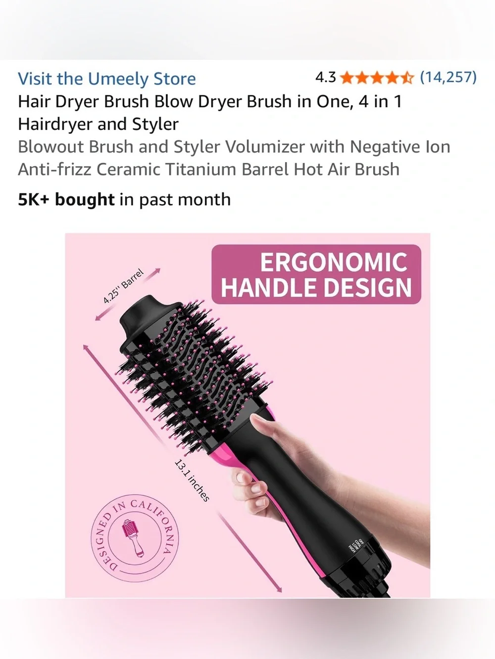 Umeely hair dryer
